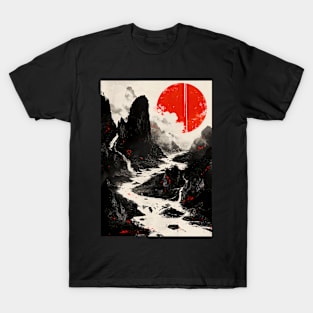 Red Moon Path T-Shirt